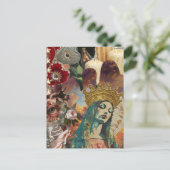 Mary Collage Briefkaart (Staand voorkant)