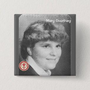 Mary Courtney Vierkante Button 5,1 Cm
