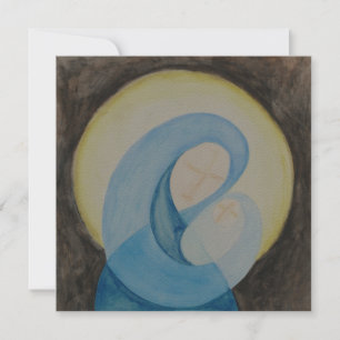Mary en Child milieuvriendelijke kerstkaart