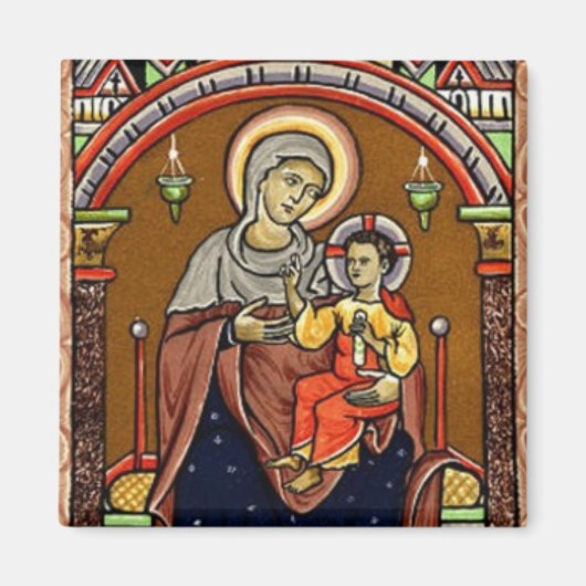 Mary en Jesus Magnet Magneet (Voorkant)