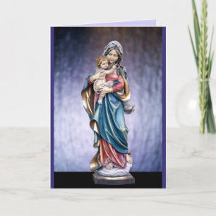 mary en jesus wenskaart kaart