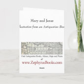 Mary en Jezus Feestdagen Kaart (Achterkant)
