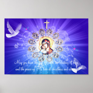 Mary en Jezus Poster