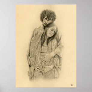 Mary en Joseph Poster/ Print