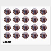Mary en St. Elizabeth St. Nicholas en St. Anthon Ronde Sticker (Vel)