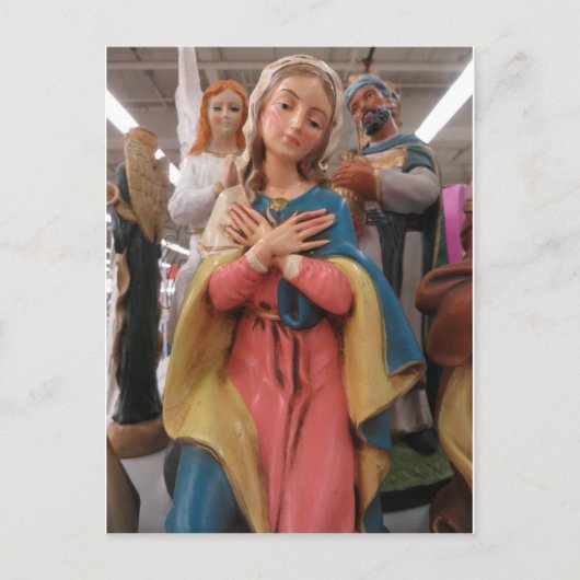 Mary Figurine Briefkaart (Voorkant)