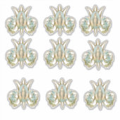 Mary Floral Elegant Vinyl Sticker (Voorkant)