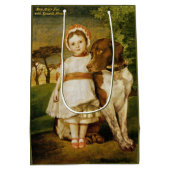 Mary Fox met haar Spaanse wijzerhond (G.F. Watts) Medium Cadeauzakje (Achterkant)