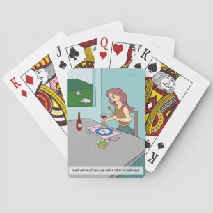 Mary had een kleine Lamb-speelkaart Pokerkaarten