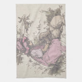 Mary had een kleine lampzuster Rhyme Theedoek (Verticaal)