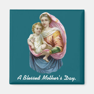 Mary Holding Jesus Mother's Day Magnet Magneet