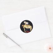 Mary Holding Jesus Ronde Sticker (Envelop)