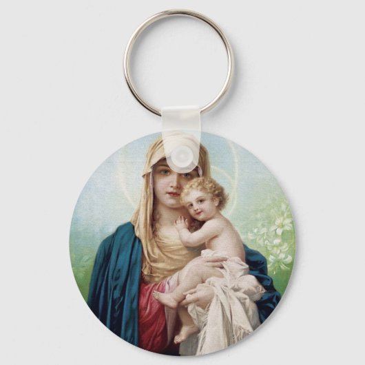 Mary holding Jesus Sleutelhanger (Voorkant)