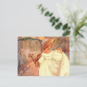 Mary in haar tuin briefkaart (Staand voorkant)