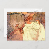 Mary in haar tuin briefkaart (Voorkant / Achterkant)