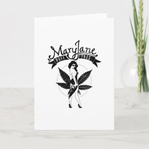 Mary Jane Puff Pass Woman Artwork Black Kaart