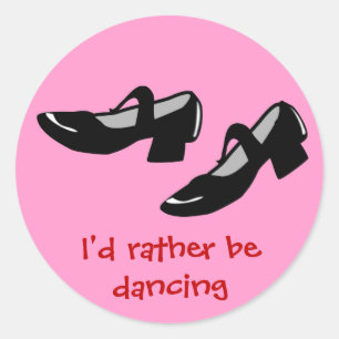 Mary Janes Dance schetst ID eerder dansend Ronde Sticker