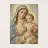Mary Jesus Funeral Memorial Prayer Holy Card (Devant)