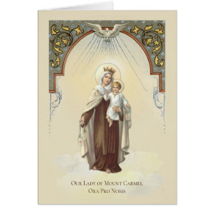 Mary Jesus Mount Carmel, een gevlekte Religieuze M