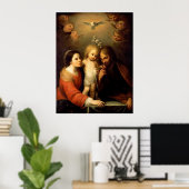 Mary, Jezus en Joseph Poster (Thuiskantoor)