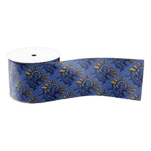 Mary Joseph Baby Jesus Religieuze Kerstblauw Grosgrain Lint