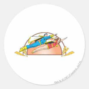 Mary & Junior Fly Ronde Sticker