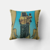 Mary-katholiek kind Jezus, verslaafd aan maagd Kussen (Achterkant)