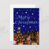 Mary Kerstmis Bedankkaart (Voorkant / Achterkant)