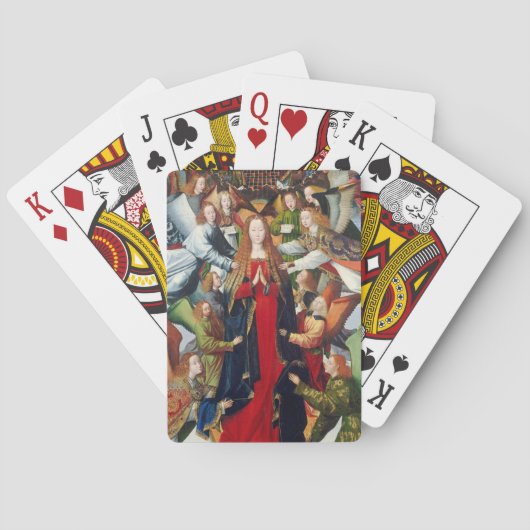 Mary, koningin van de hemel, c. 1485-1500 speelkaarten (Achterkant)