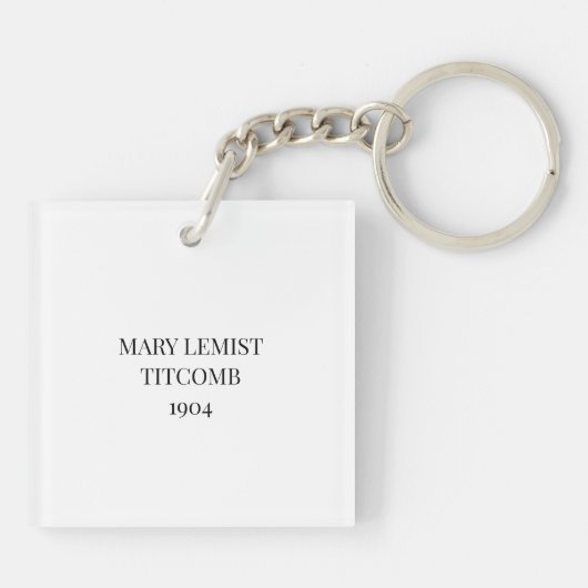 Mary Lemist Titcomb Sleutelhanger (Achterkant)