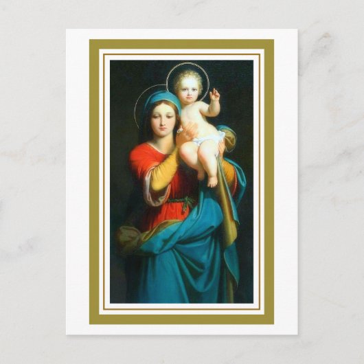 Mary Lifting Jesus Devotional Briefkaart (Voorkant)