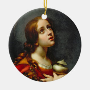 Mary Magdalene, 1660-70 (olie op doek) Keramisch Ornament