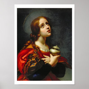 Mary Magdalene, 1660-70 (olie op doek) Poster