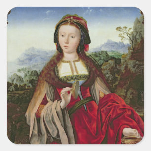 Mary Magdalene, c.1520-25 Vierkante Sticker