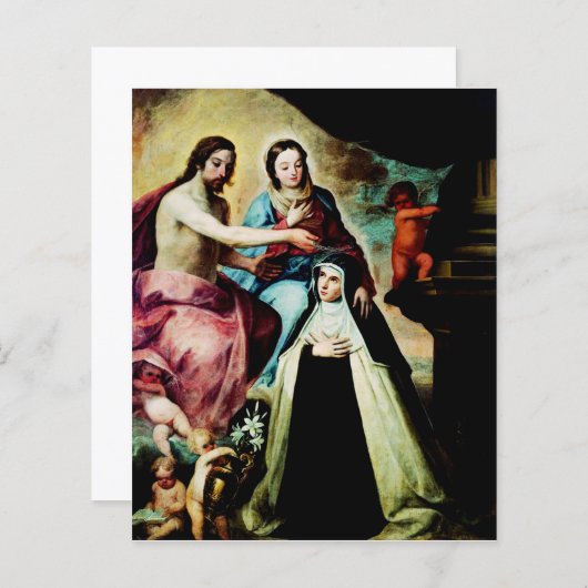 Mary Magdalene de Pazzi door Pedro de Moya (Voorkant / Achterkant)