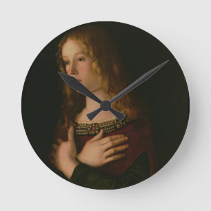 Mary Magdalene, detail van de Maagd en Kind w Ronde Klok