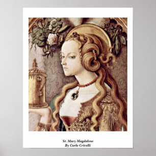 Mary Magdalene door Carlo Crivelli Poster