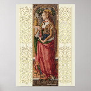 Mary Magdalene door Carlo Crivelli - Renaissance A Poster