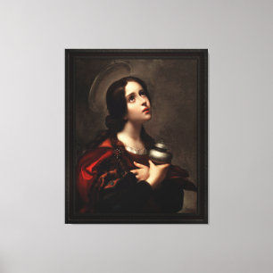 Mary Magdalene door Carlo Dolci Canvas Afdruk