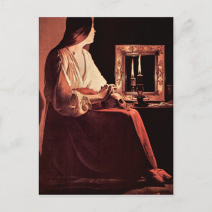 Mary Magdalene door Georges de La Tour Briefkaart