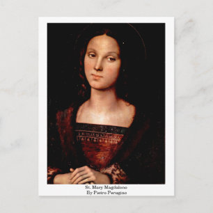 Mary Magdalene door Pietro Perugino Briefkaart