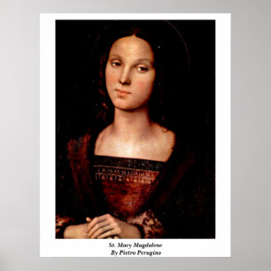 Mary Magdalene door Pietro Perugino Poster