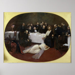 Mary Magdalene in het huis van de Pharisee Poster