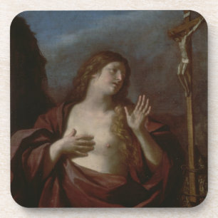 Mary Magdalene in Penitence (olie op canvas) 2 Drankjes Onderzetter
