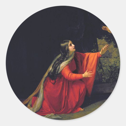 Mary Magdalene Ronde Sticker (Voorkant)