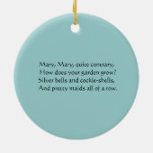 Mary, Mary, heel anders Keramisch Ornament (Achterkant)