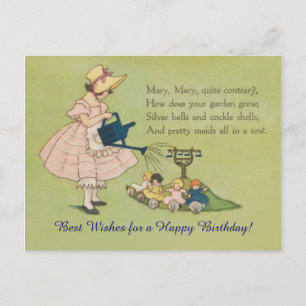 Mary Mary is in tegenstelling tot Happy Birthday Briefkaart