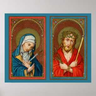 Mary, Mater Dolorosa & Jesus, Ecce Homo Poster
