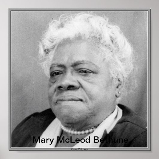 Mary McLeod Bethune Poster (Voorkant)