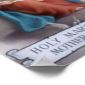 Mary moeder van God, de heilige maagd, poster (Hoek)